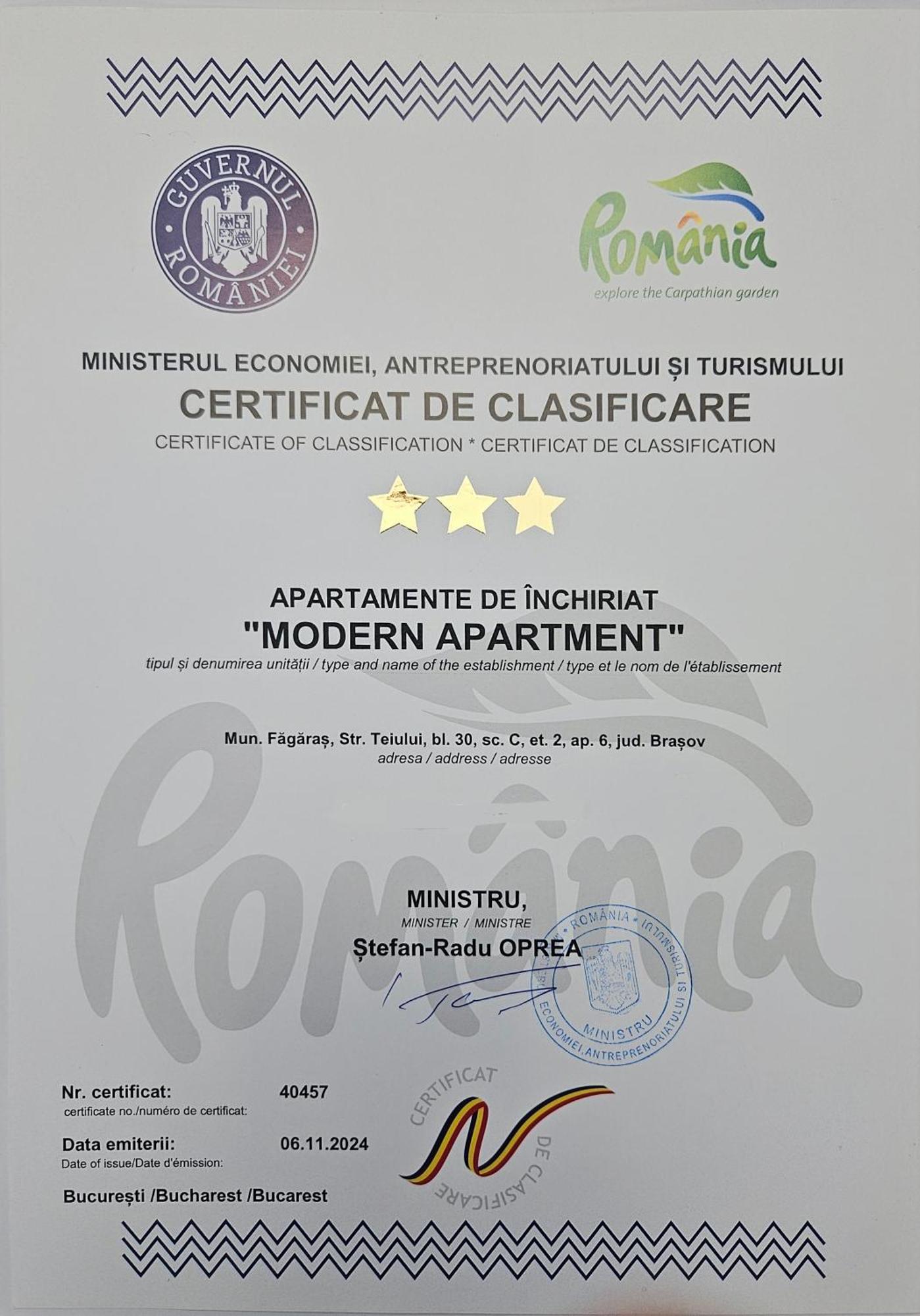 Modern Apartament Făgăraş المظهر الخارجي الصورة